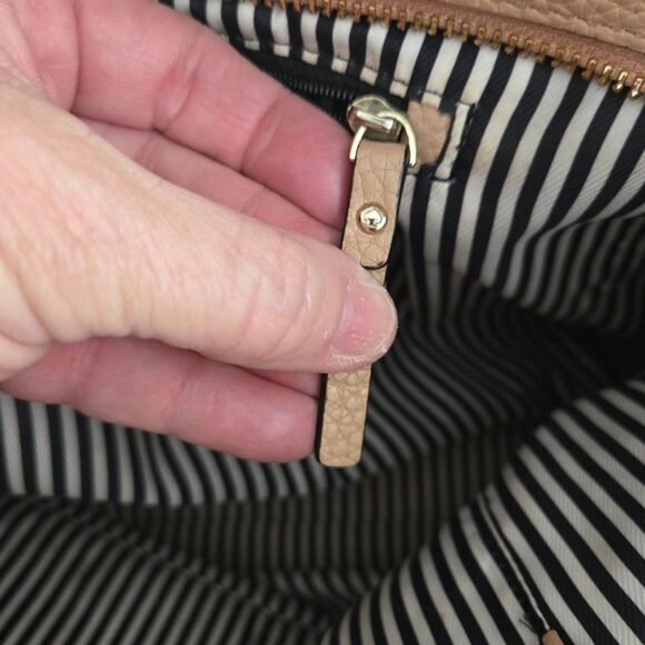 Kate Spade Pebbled Brown Sugar Tote Bag 100% Cow Leather - Picture 7 of 8